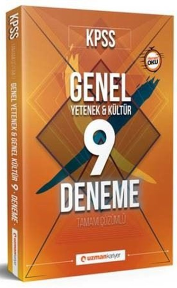 Uzman 2018 KPSS Genel Kültür Genel Yetenek Tamamı Çözümlü 9 Deneme