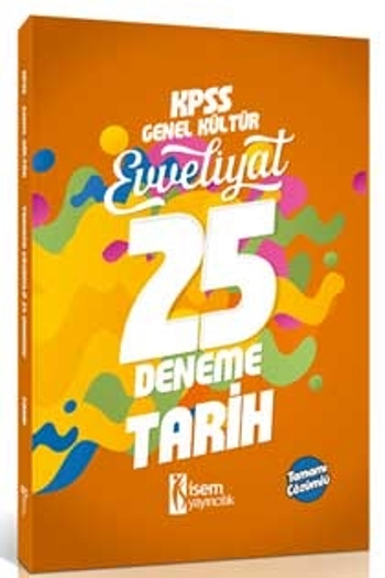 İsem Yayıncılık 2018 KPSS Evveliyat Tarih Tamamı Çözümlü 20 Deneme