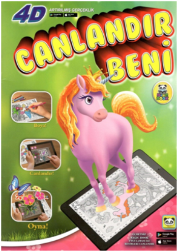 Canlandır Beni - Unicorn (Kızlar İçin Boyama Kitabı)