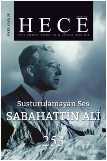 Hece Aylık Edebiyat Dergisi Sabahattin Ali Özel Sayısı Sayı: 35 - 253