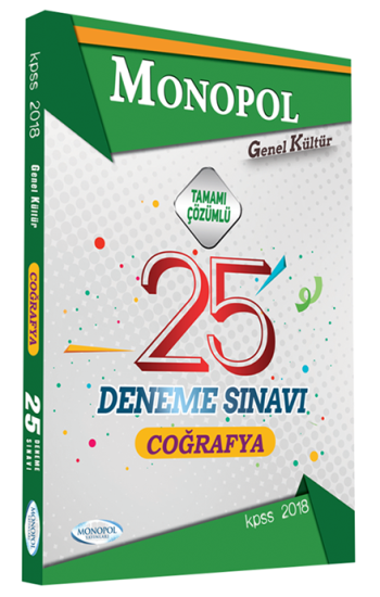 2018 KPSS GKGY Coğrafya Çözümlü 25 Deneme Sınavı