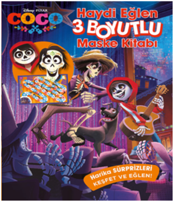 Disney Coco Haydi Eğlen 3 Boyutlu Maske Kitabı