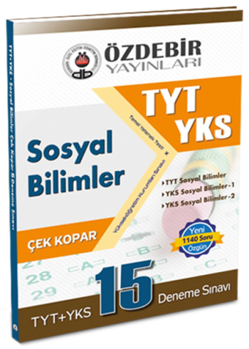 TYT YKS Sosyal Bilimler Çek Kopar 15 Deneme Sınavı