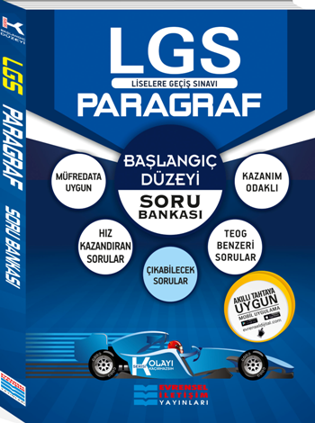 8. Sınıf LGS Başlangıç Düzey K Serisi Paragraf Soru Bankası