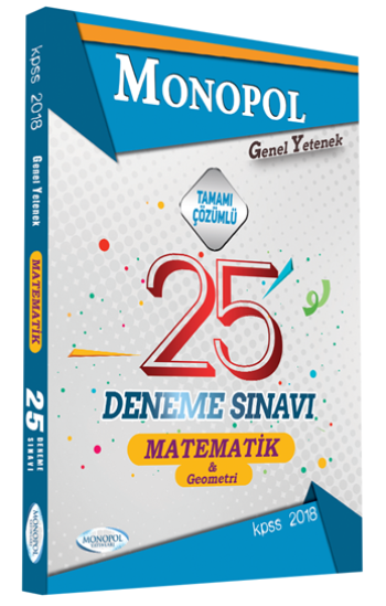 2018 KPSS GKGY Matematik Çözümlü 25 Deneme Sınavı