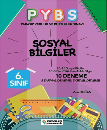 Branş Akademi 6. Sınıf PYBS Sosyal Bilgiler 10 Deneme