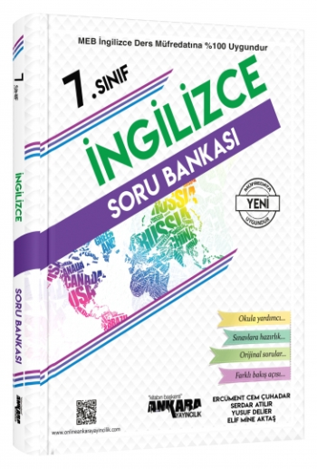 Ankara Yayıncılık 7. Sınıf İngilizce Soru Bankası