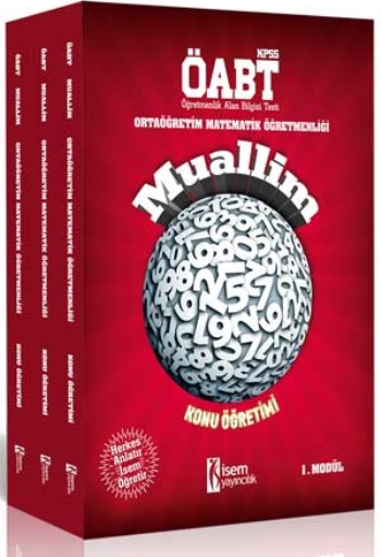 İsem Yayıncılık ÖABT Muallim Ortaöğretim Matematik Öğretmenliği Konu Öğretimi Modüler Set  2018