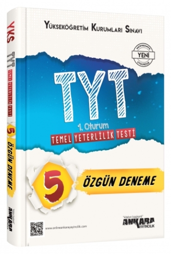 Ankara Yayıncılık YKS - TYT 1. Oturum 5 Özgün Deneme