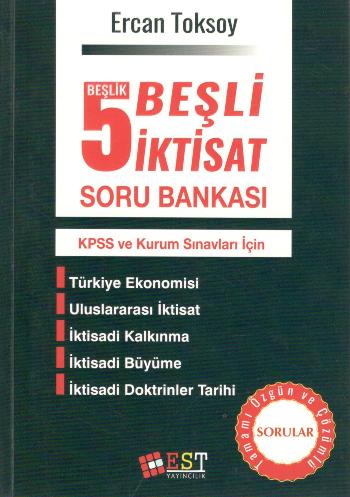 KPSS ve Kurum Sınavları İçin 5 Beşlik Beşli İktisat Soru Bankası