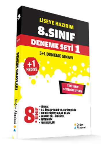 Liseye Hazırım 8. Sınıf Deneme Seti 1 (6 Fasikül)