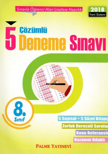 8. Sınıf Çözümlü 5 Deneme Sınavı