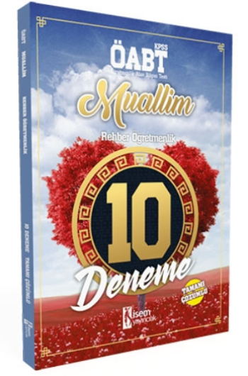 İsem Yayıncılık 2018 Muallim ÖABT Rehber Öğretmenliği Tamamı Çözümlü 10 Deneme Sınavı