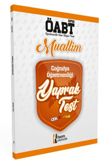 İsem Yayıncılık 2018 ÖABT Muallim Coğrafya Öğretmenliği Çek Kopar Yaprak Test