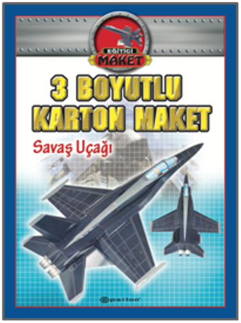 3 Boyutlu Karton Maket – Savaş Uçağı