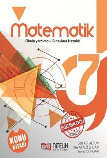 Nitelik Yayınları 7. Sınıf Matematik Konu Anlatımlı