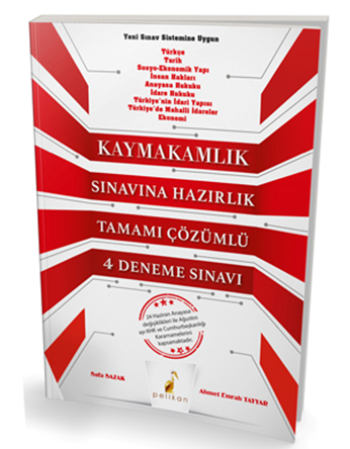 Pelikan Kaymakamlık Sınavına Hazırlık Tamamı Çözümlü 4 Deneme