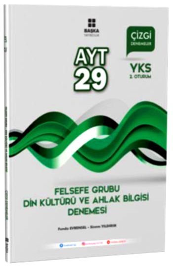 Başka Yayıncılık 2018 YKS AYT Felsefe Grubu Din Kültürü ve Ahlak Bigisi 29 Çizgi Denemeler 2. Oturum