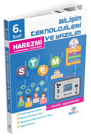 Bilimyolu 6. Sınıf Bilişim Teknolojileri ve Yazılım + Robotik Uygulamalar