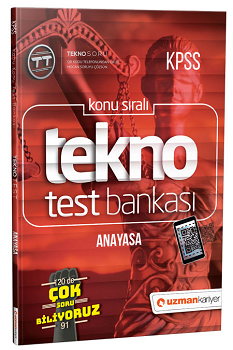 Uzman 2019 Tekno Anayasa Test Bankası | Dijital Çözümlü