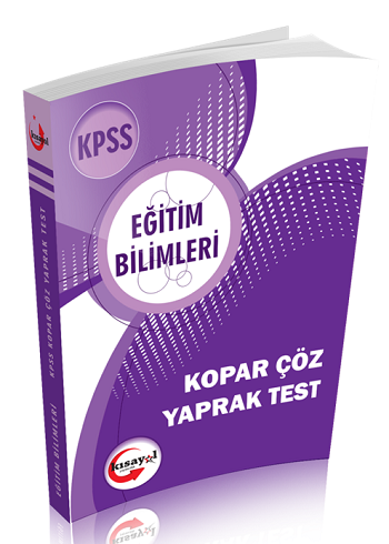 Kısayol KPSS Eğitim Bilimleri Kopar Çöz Yaprak Test