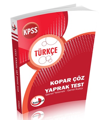 Kısayol KPSS Türkçe Kopar Çöz Yaprak Test