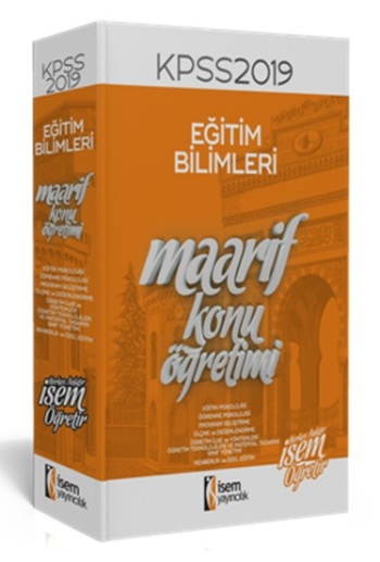 İsem 2019 Maarif KPSS Eğitim Bilimleri Konu Anlatımı Seti