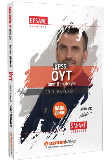 2019 KPSS Baba Zümre ÖYT Sınıf & Materyal Soru Bankası  Tamamı