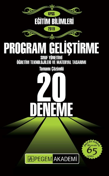 Pegem 2019 Kpss Program Geliştirme  20 Deneme