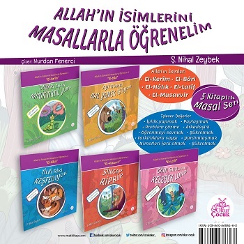 Allah'ın İsimlerini Masallarla Öğrenelim (5 Kitaplık Masal Seti)