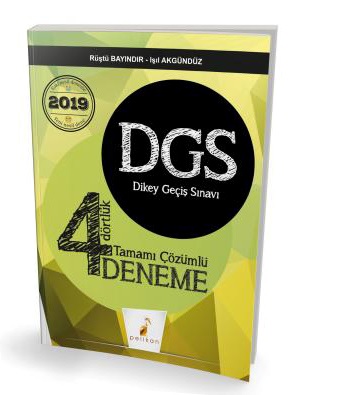 2019 DGS Dört Dörtlük 4 Deneme Sınavı Tamamı Çözümlü