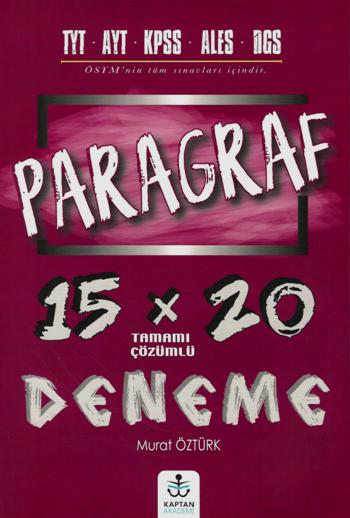 Paragraf  15 x 20 Tamamı Çözümlü Deneme