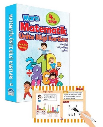 4.Matematik Ünite Bilgi Kartları