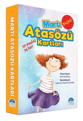 Resimli Martı Atasözü Kartları-50 Atasözü 54 Kart