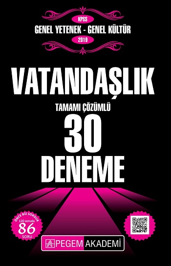 2019 KPSS Genel Yetenek Genel Kültür - Vatandaşlık Tamamı Çözümlü 30 Deneme