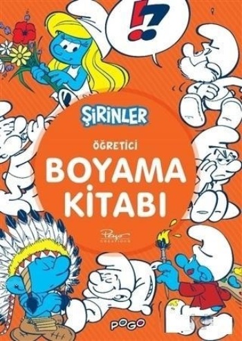 Öğretici Boyama Kitabı - Şirinler