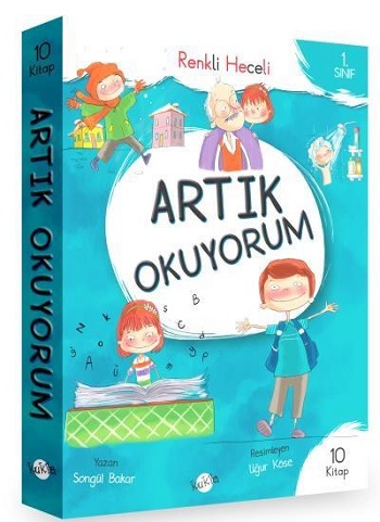 1. Sınıf - Artık Okuyorum 10 Kitap (Renkli Heceli)