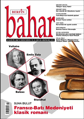 Berfin Bahar Aylık Kültür Sanat ve Edebiyat Dergisi Ağustos 2019 - 258. Sayı