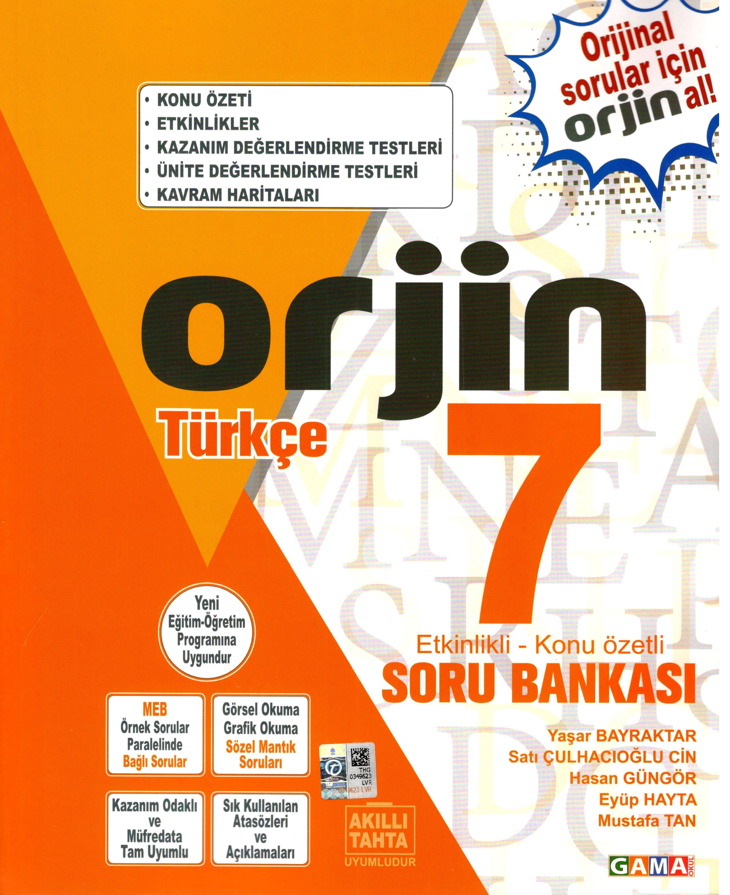 ORJİN 7 Türkçe Konu Anlatımlı Soru Bankası