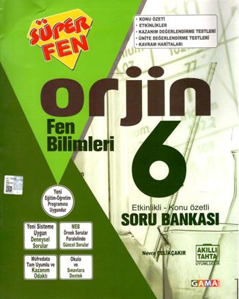 ORJİN 6 Fen Bilimleri Konu Anlatımlı Soru Bankası