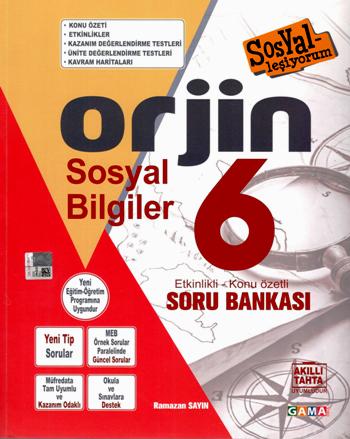 ORJİN 6 Sosyal Bilgiler Konu Özetli Soru Bankası