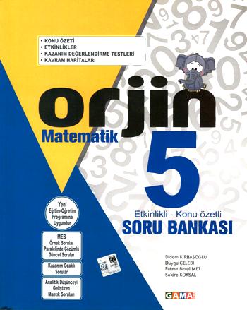 ORJİN 5 Matematik Konu Anlatımlı Soru Bankası