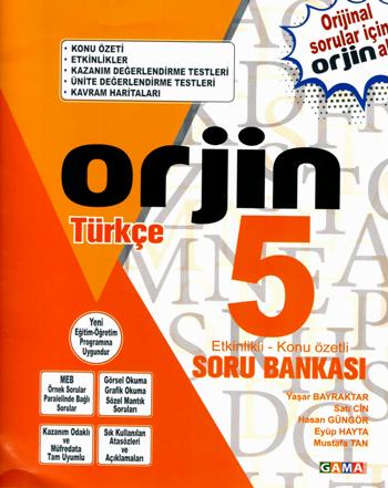 ORJİN 5 Türkçe Konu Anlatımlı Soru Bankası