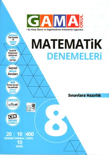 Gama Matemetik Denemeleri 8. Sınıf Sınavlara Hazırlık