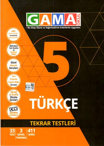 Gama 5 Türkçe Tekrar Testleri