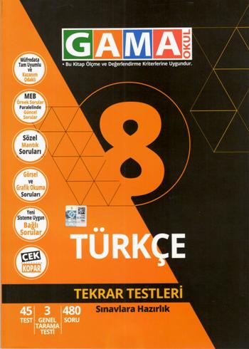 Gama 8 Türkçe Tekrar Testleri