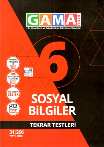 Gama 6 Sosyal Bilgiler Tekrar Testleri