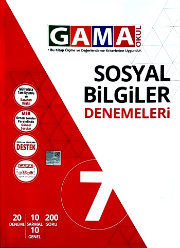 Gama 7 Sosyal Bilgiler Soru Bankası 2020