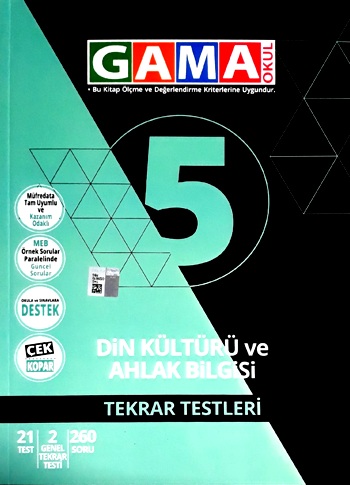 Gama 5 Din Kültürü ve Ahlak Bilgisi Tekrar Testleri