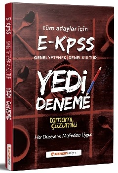 2020 E-KPSS Genel Yetenek Genel Kültür Yedi Deneme Tamamı Çözümlü